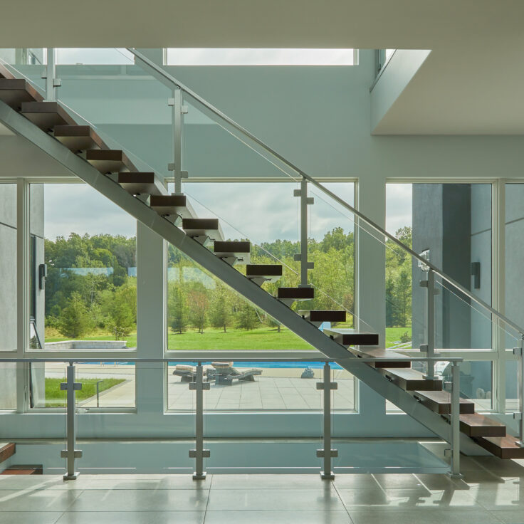 Silver Glass Railing