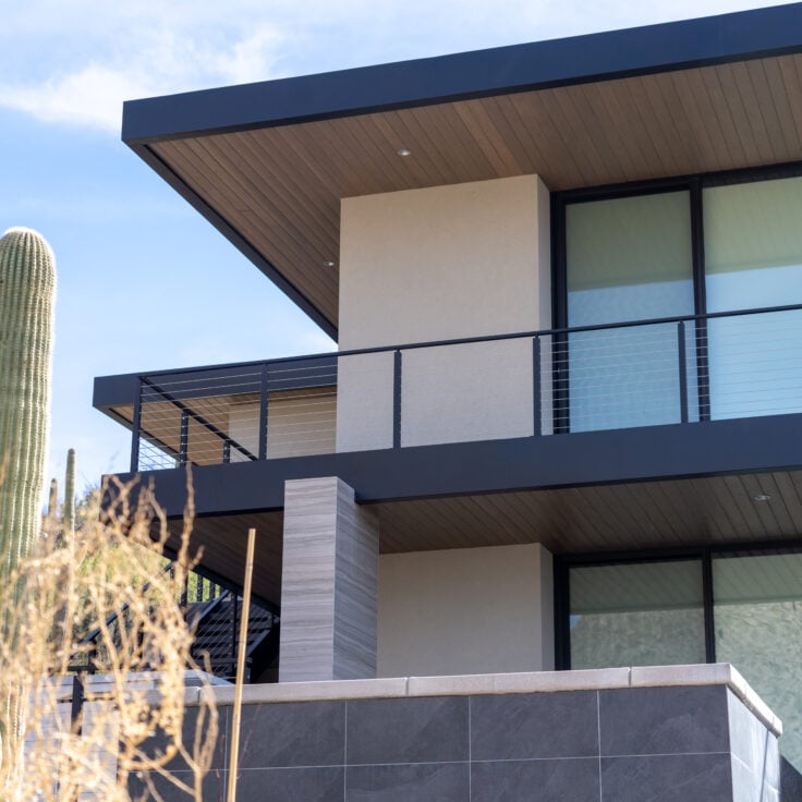 Signature Cable Railing Overlooking the Arizona Desert