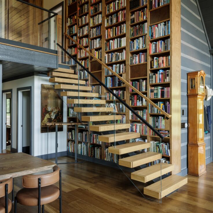 FLIGHT Mono Aside a Stunning Cabin Library