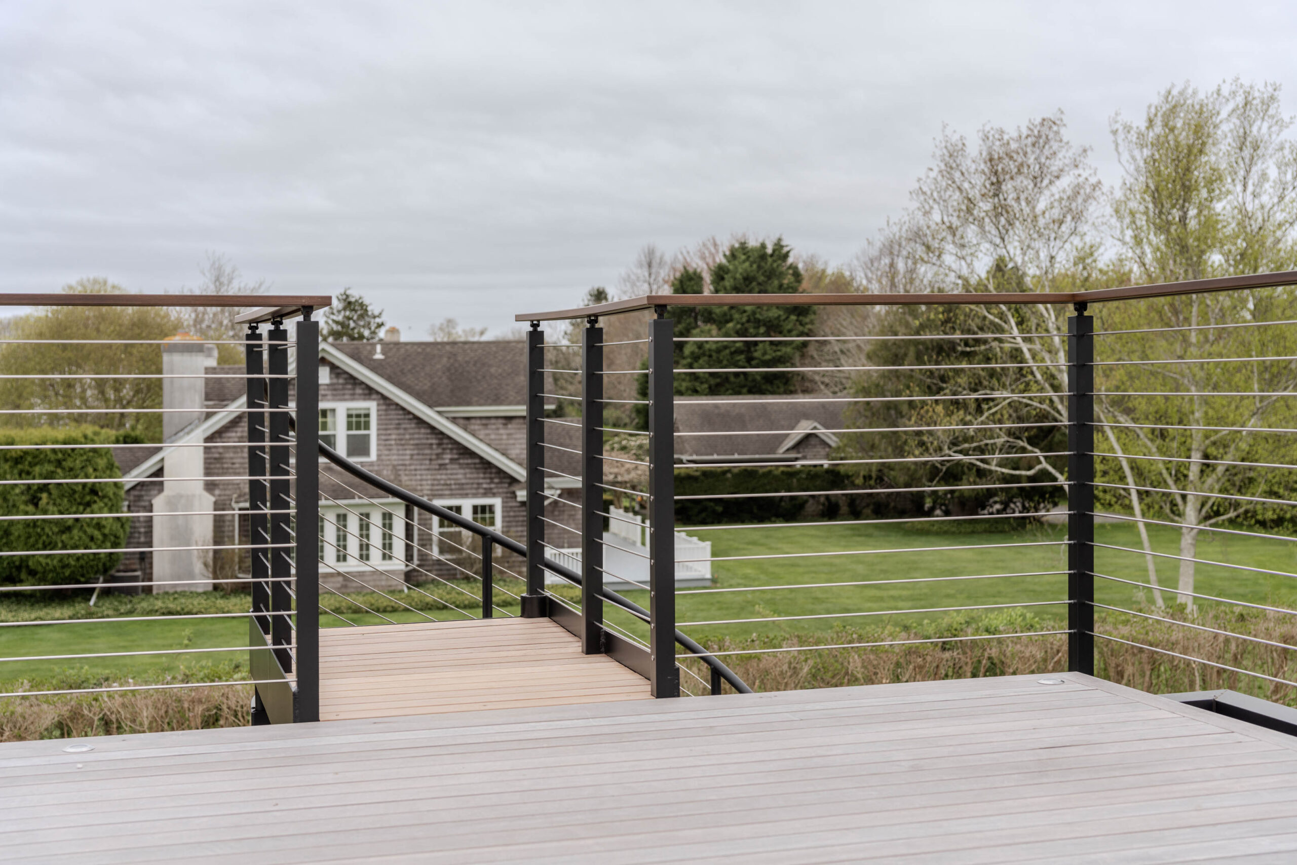 Signature Railing on roof deck in the Hamptons.