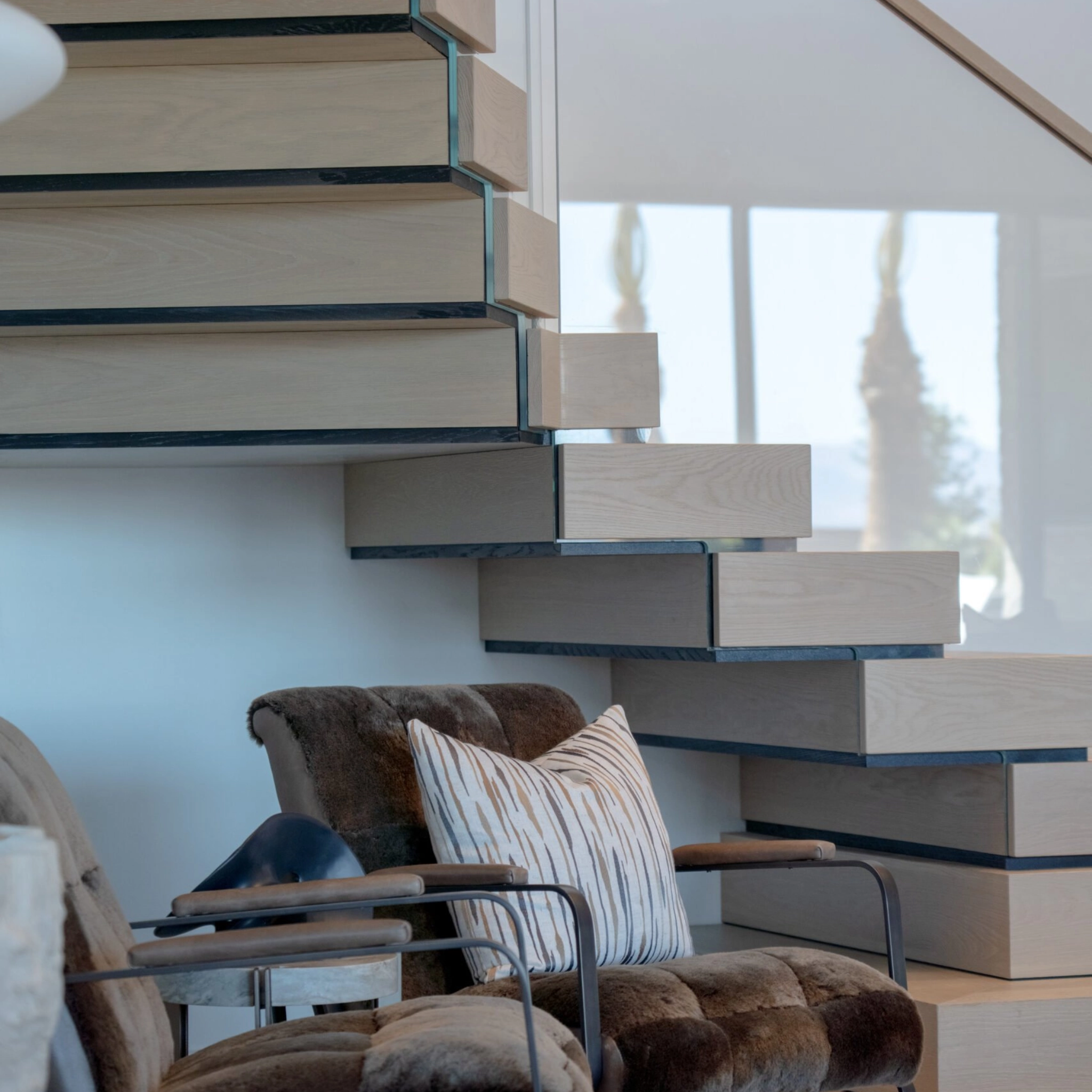 A FLIGHT Stack shown in a custom configuration at less than 90 degree angle turns.